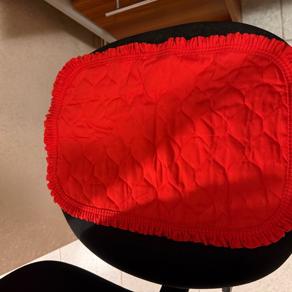 Red Quilted Placemats (Set of 2)